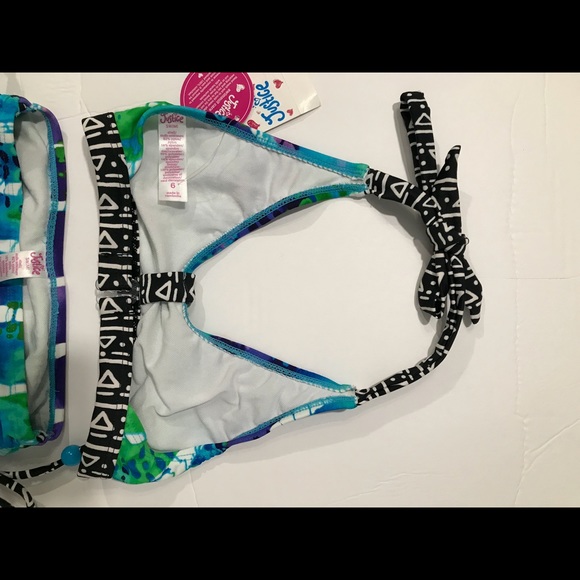 Justice Size 6 Bikini Swim Suit NWT 2 Piece Cute! - Picture 7 of 8